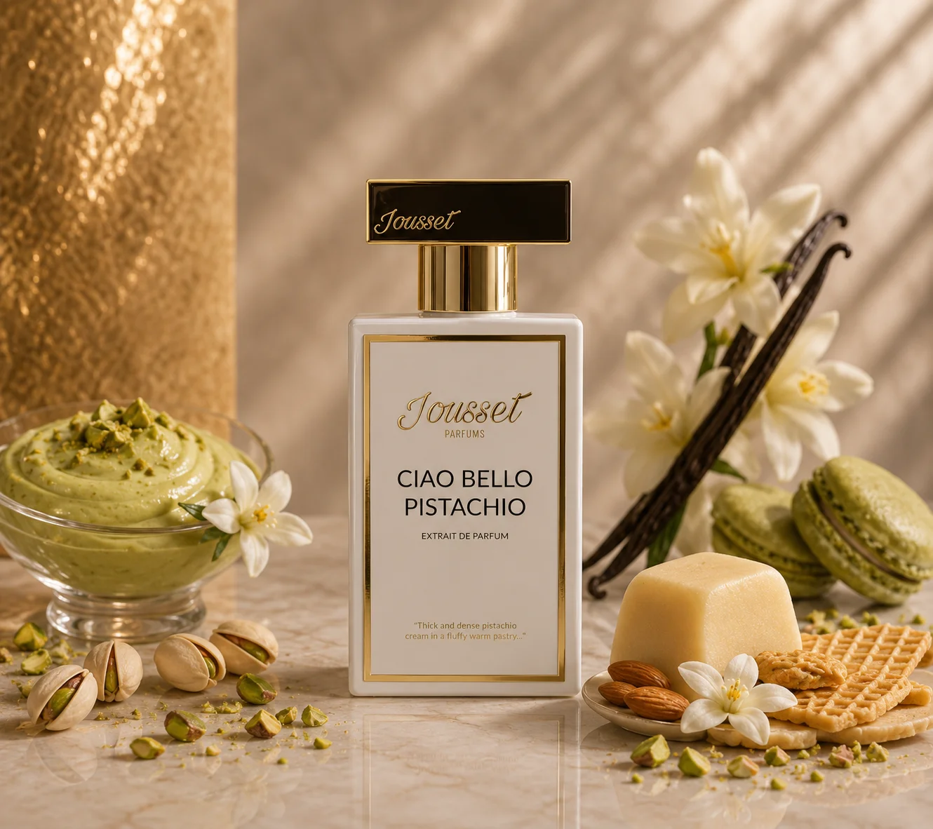 Ciao Bello Pistachio — Jousset Parfums, parfum vanille